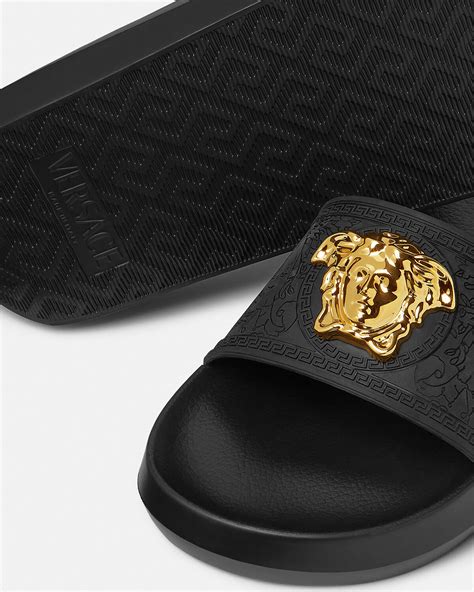 versace pool slides price|Versace palazzo slides.